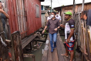 David Almeida e Marcos Rotta visitam áreas que tiveram infraestruturas prejudicadas pelas chuvas