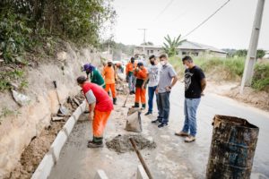 Vice-prefeito Marcos Rotta fiscaliza obras de drenagem no conjunto João Paulo 2 no final de semana