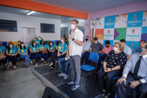 Vice-prefeito Marcos Rotta reinaugura Cmei Graziela Ribeiro, no Alvorada