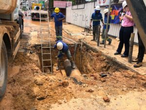 Ageman notifica Águas de Manaus por rompimentos consecutivos nas redes da avenida Marciano Armond