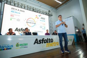 Prefeito David Almeida lança o portal ‘Asfaltômetro’ para atualizar dados sobre o programa ‘Asfalta Manaus’